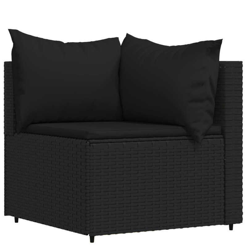 Latitude Run® 4 Piece Rattan Sectional Seating Group with Cushions